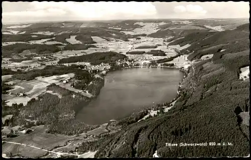 Ansichtskarte Titisee Luftbild See Ansicht Schwarzwald 1963
