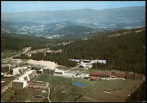 Ansichtskarte Sankt Englmar Luftaufnahme Luftbild Hotel Haus Berghof 1977