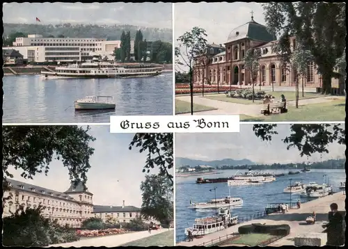 Ansichtskarte Bonn Mehrbild-AK mit 4 Foto-Ansichten 1975