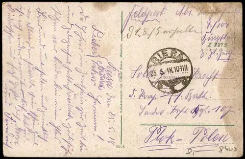 Ansichtskarte Gröba-Riesa Hafen, Dampfer - Elbkai 1918