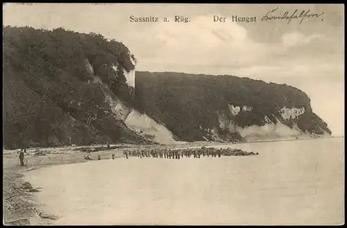 Ansichtskarte Sassnitz Strand, Der Hengst 1914