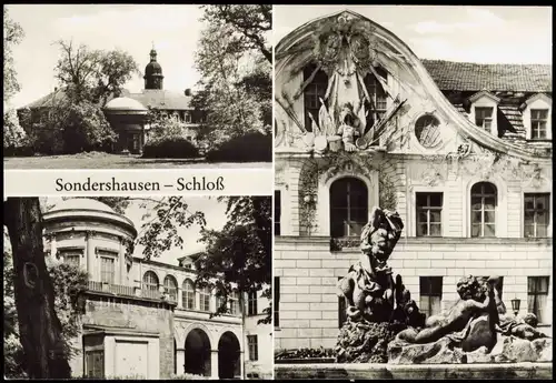 Ansichtskarte Sondershausen Schloß Ansichten DDR Mehrbildkarte 1982