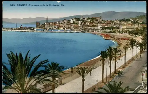 CPA Cannes Promenade de la Croisette RM 1925
