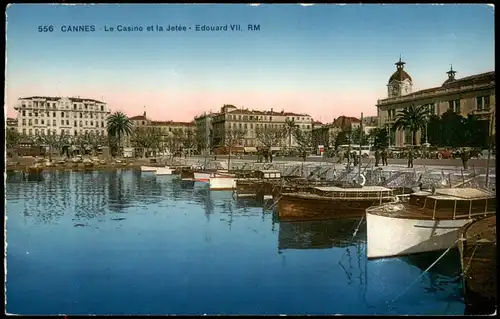 CPA Cannes Le Casino et la Jetée - Edouard VII. RM 1925