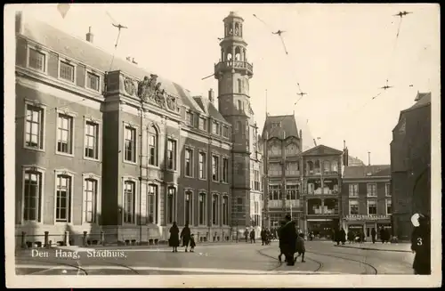 Ansichtskarte Haag (Odenwald) Stadhuis, Stadt-Teilansicht, Geschäfte 1930