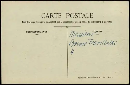 CPA Paris Le Trocadéro vu de la Tour Eiffel 1910