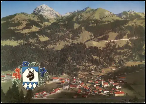 Ansichtskarte Bayrischzell Panorama-Ansicht mit Wendelstein 1970