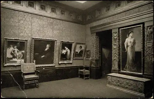 Ansichtskarte Dresden Große Kunstausstellung - Kaulbach Zimmer 1908