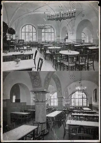 Ansichtskarte Augsburg Schnapperbräu Bierhallen 1941  gel. Feldpost Rollstempel