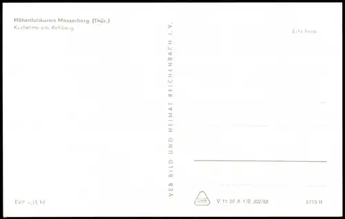 Ansichtskarte Masserberg Kurheime am Rehberg 1968