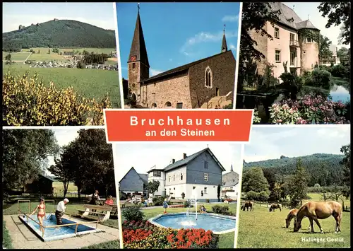 Bruchhausen-Olsberg Mehrbild-AK Ansichten Bruchhausen an den Steinen 1980