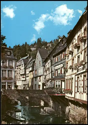 Ansichtskarte Monschau/Eifel Montjoie Partie an der Rur 1980