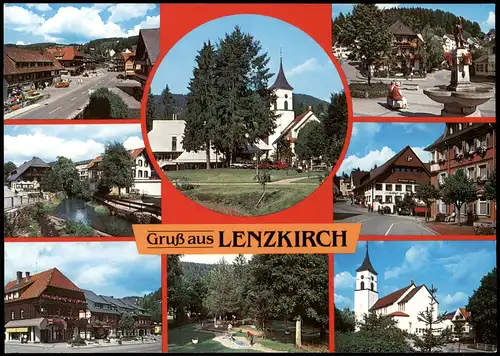 Ansichtskarte Lenzkirch Mehrbildkarte Orts- und Stadtteilansichten 1990