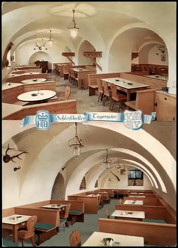 Tegernsee (Stadt) Schloßkeller Tegernsee Lokal Innenansichten 1970
