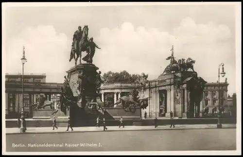 Ansichtskarte Mitte-Berlin Kaiser-Wilhelm-Nationaldenkmal, Fotokarte 1934