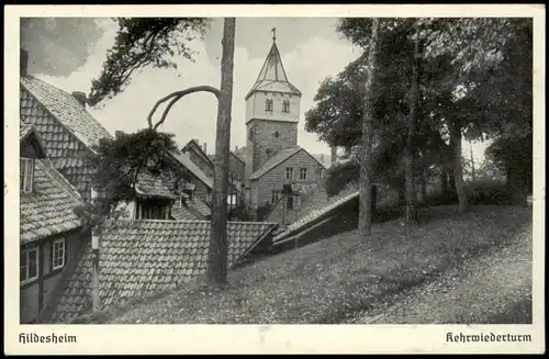 Ansichtskarte Hildesheim Blick auf Kehrwiederturm 1937