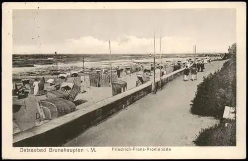 Ansichtskarte Brunshaupten-Kühlungsborn Friedrich Franz Promenade 1924