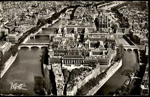 CPA Paris Luftbild 1964