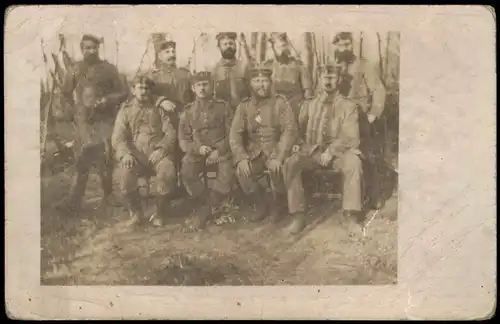 Ansichtskarte  Militär/Propaganda 1.WK (Erster Weltkrieg) Gruppenbild 1915