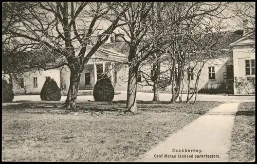 Postcard Csákberény Gróf Meran Jánosné parkrészlete. 1928