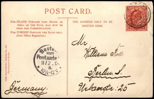 Postcard London Buckingham Palace 1904