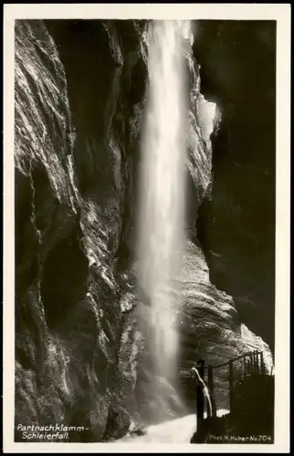 Garmisch-Partenkirchen Partnachklamm Schleierfall Wasserfall Waterfall 1974