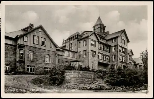 Ansichtskarte Schierke FDGB-Erholungsheim „Einheit" 1957