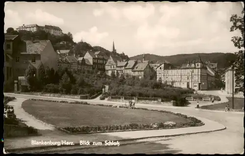 Ansichtskarte Blankenburg (Harz) Blick zum Schloß 1962
