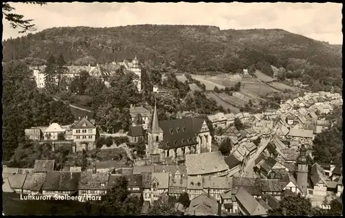 Ansichtskarte Stolberg (Harz) Blick nach der Lutherbuche 1961