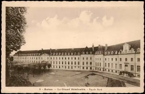 CPA Autun Le Grand Séminaire. - Façade Nord 1932