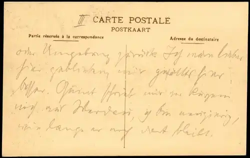 Postkaart Roeselare Roulers Straßenpartie an der Kirche 1914