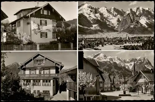 Ansichtskarte Garmisch-Partenkirchen Landhaus Schwarz - Mehrbild 1957