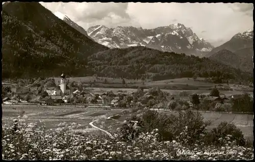 Ansichtskarte Ohlstadt Blick auf die Stadt - Fotokarte 1965