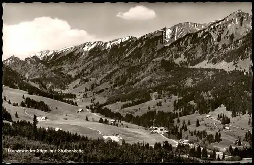 Gunzesried-Blaichach Gunzesrieder Säge 1963 gel. Landpoststempel ü. Immenstadt