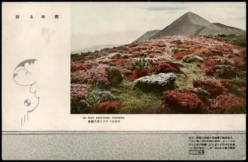 Postcard Japan ON PEAK NAKA-DAKE, KIRISHIMA. Japan Nippon 日本 1922