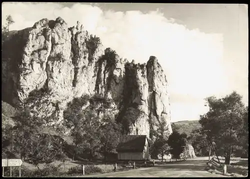 Postcard Ojcow Ojców Skały wapienne 1964