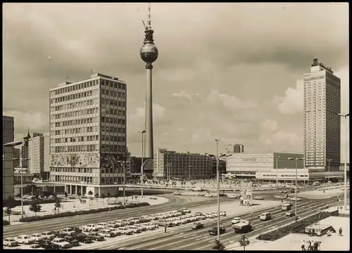Ansichtskarte Mitte-Berlin Alexanderplatz, Straße 1973