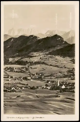 Ansichtskarte Pfronten (Allgäu) Stadt, Fernblick auf die Bergketten 1956