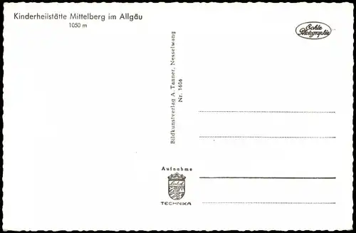Ansichtskarte Oy-Mittelberg Kinderheilstätte 1963
