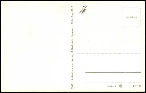 Ansichtskarte Elgersburg Mönchshof, Text 1955