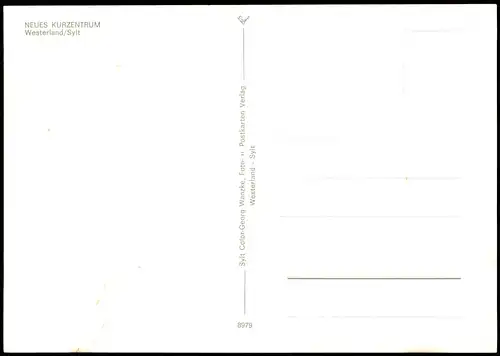 Ansichtskarte Westerland-Sylt NEUES KURZENTRUM 1981