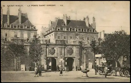 CPA Saint-Malo LA PORTE SAINT-VINCENT 1924