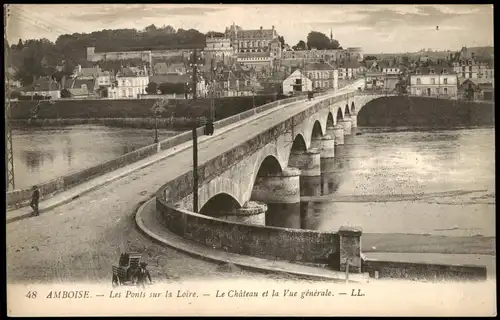 CPA Amboise Les Ponts sur la Loire. 1918