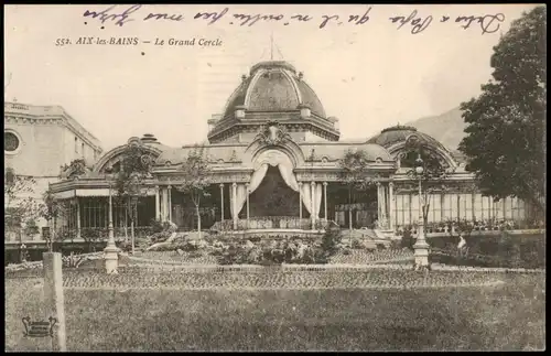 CPA Aix-les-Bains Le Grand Cercle 1914