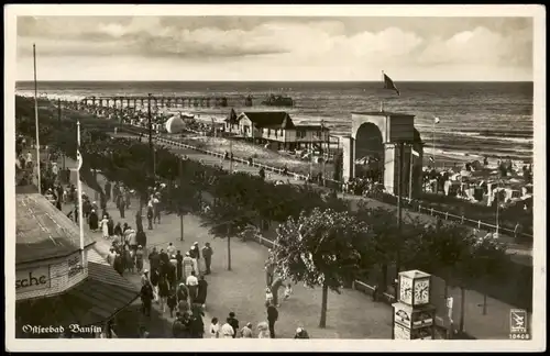 Bansin-Heringsdorf Usedom Strandpromenade, Konzerthalle - Strandhalle 1937