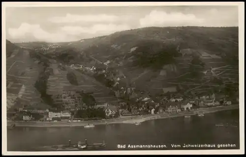 Assmannshausen am Rhein-Rüdesheim (Rhein) Rheindampfer - Stadt 1931