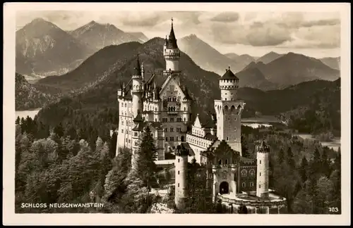 Ansichtskarte Schwangau Schloss Neuschwanstein 1932