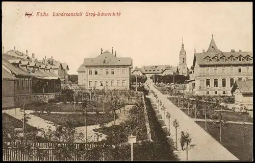 Ansichtskarte Großschweidnitz Oberlausitz Kgl. Sächs. Landesanstalt 1924