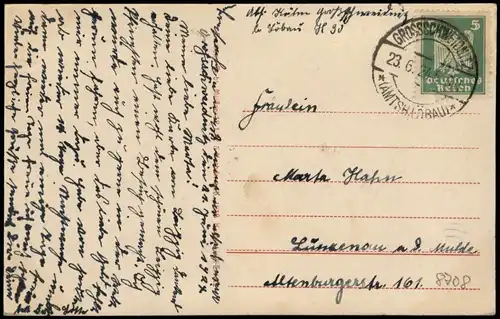 Ansichtskarte Großschweidnitz Oberlausitz Kgl. Sächs. Landesanstalt 1924