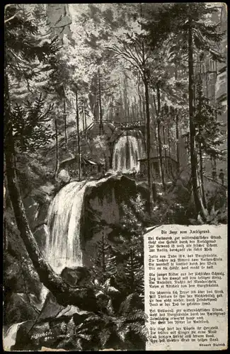 Ansichtskarte Rathewalde Amselgrund - Die Sage 1921